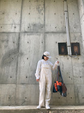 Load image into Gallery viewer, Mini bag shoulder (dark blue body and orange string)